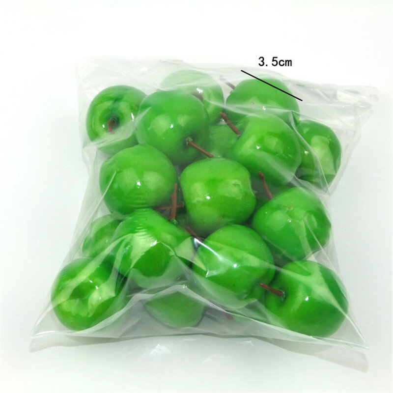 20 teile/satz Kunststoff Künstliche Simulation Mini Gefälschte Obst Decor Apple Orange Zitrone Erdbeere Requisiten Home Party Dekoration