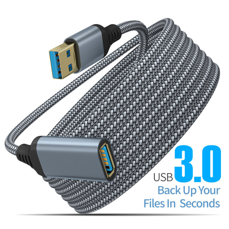 UTHAI Bện Nylon USB 3.0 Đực-Cái Truyền Dẫn Tốc Độ Cao Cáp Dữ Liệu Máy Tính Camera Máy In Nối Dài dây Cáp