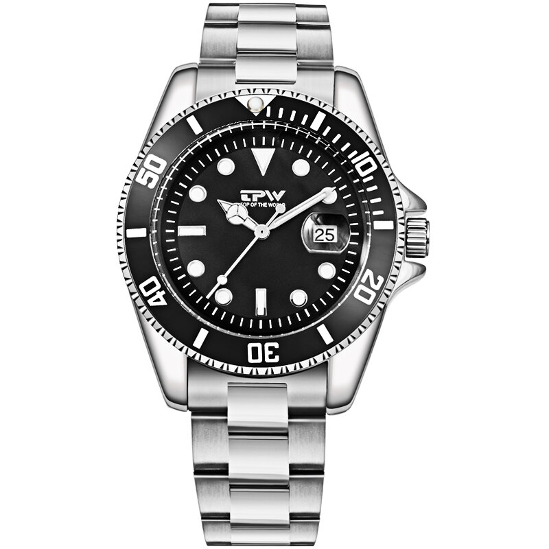 TPW Business Uhren mit Edelstahl armband japanische Quarz werk Uhr Top Marke Relogio Masculino