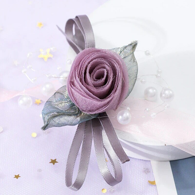 Wedding Ceremony Corsages Party Pearl Bracelet Bridesmaid Boutonniere Wedding Accessories Wedding Decoration Prom Corsage