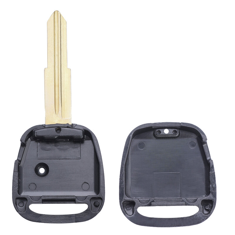 Keyecu Remote Car Key Shell Case, tampa do alojamento para Toyota Side 1 botão com lâmina esquerda e direita