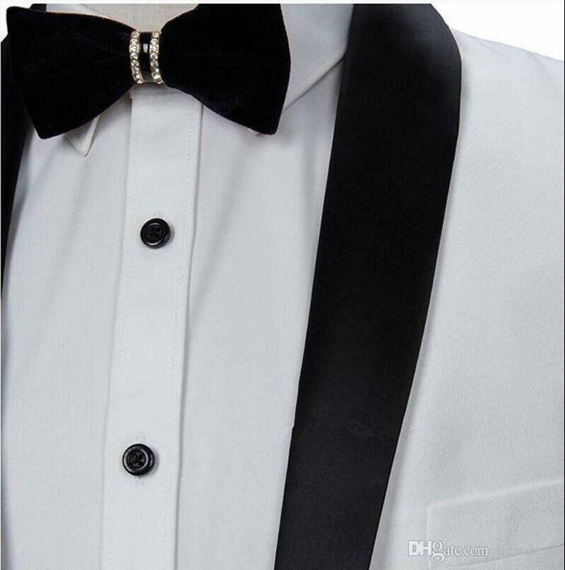 Pria Kulit Putih Pernikahan Tuksedo Pria Tuxedo 2 Pieces Set Tailcoat Suits Celana Jaket Custom Made Memuncak Kerah Formal Prom suit