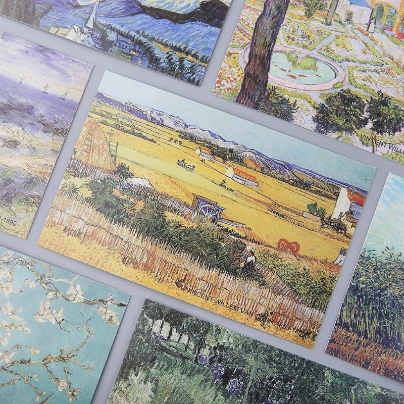 30 fogli personaggi famosi dipinti cartolina Vintage retrò carta regalo di natale desideri Poster