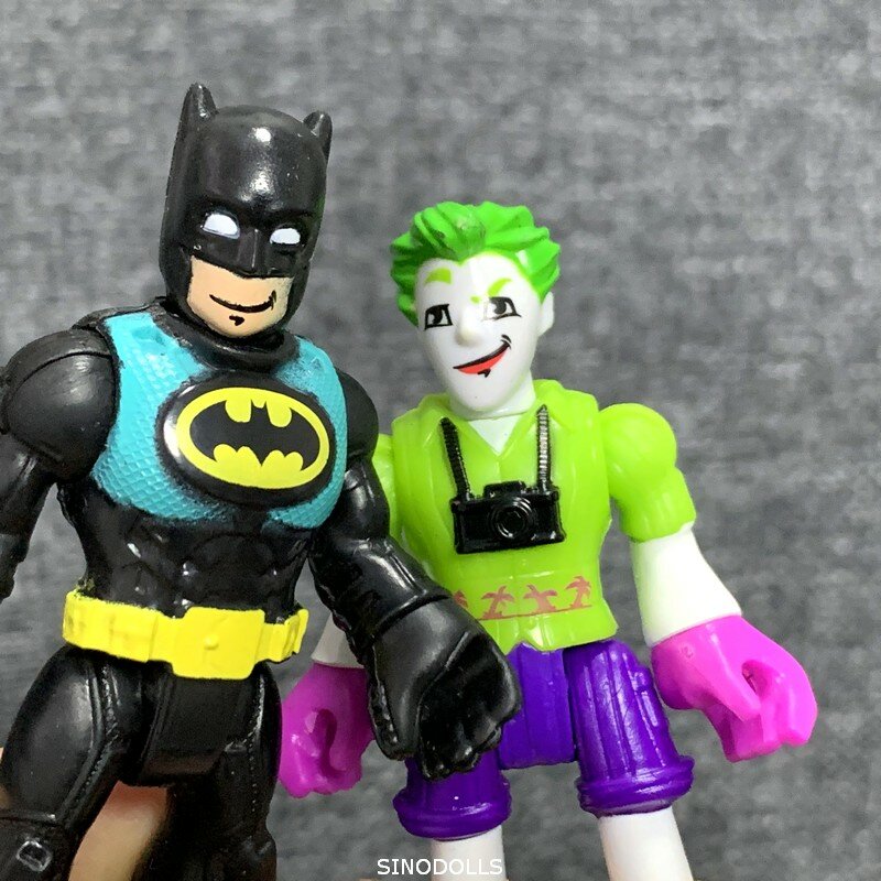 Bixe lote dc superman batman joker super herói solto figuras de ação meninos brinquedos presentes nova chegada