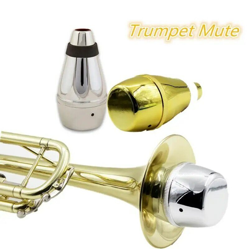 Trompete mute silenciador prática de pouco peso trompete ferramenta trompete mudo de bronze instrumento de música acessórios