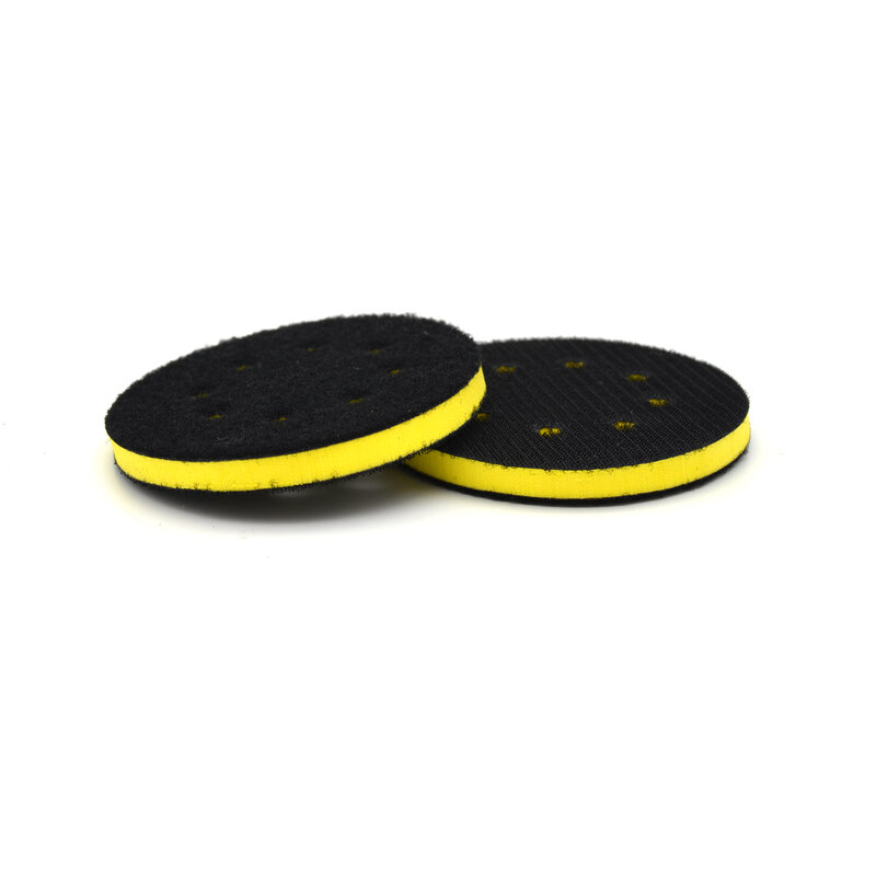 Almohadillas de interfaz de protección de superficie de esponja dura de alta densidad de 8 agujeros de 5 pulgadas (125mm) para almohadilla de lijado de 5 ", accesorios para amoladora eléctrica
