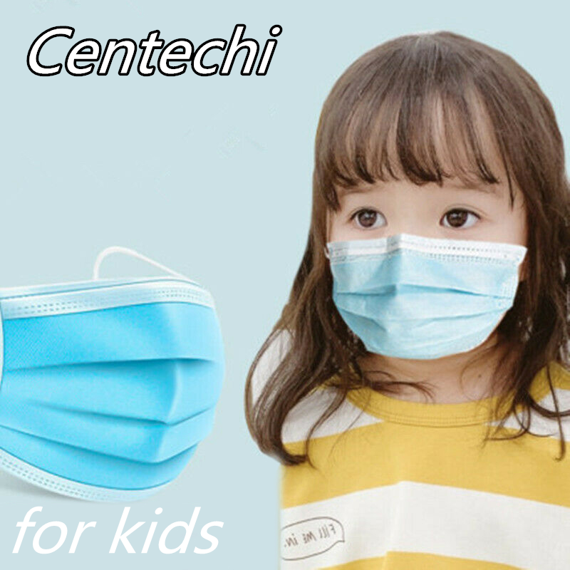 Desechables máscara facial para niños no tejida 3 capa de polvo de máscara de gasa bebé cara máscara de la boca para los niños orden directa