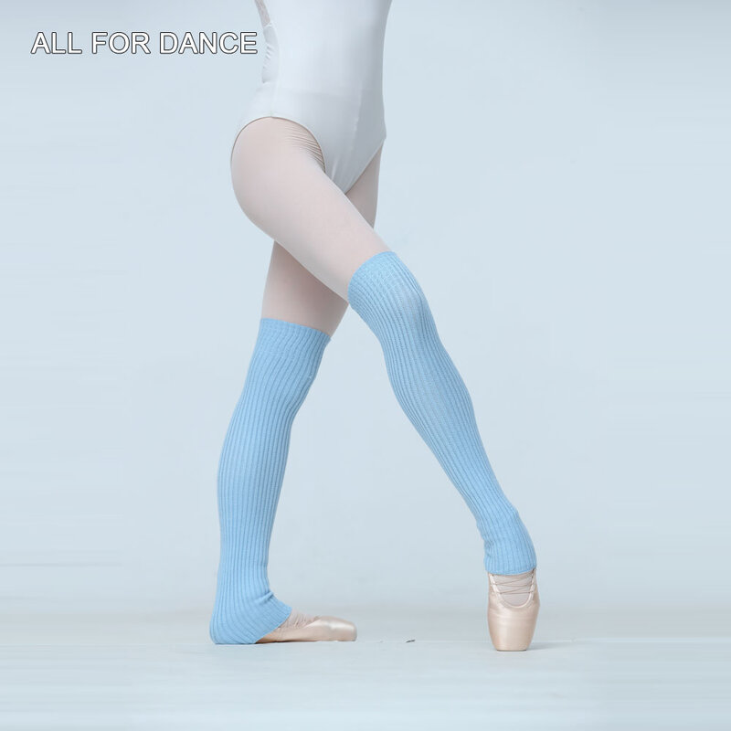 Polainas femininas longas elásticas, meias de malha, balé, dança latina, esportivas, 5 cores disponíveis