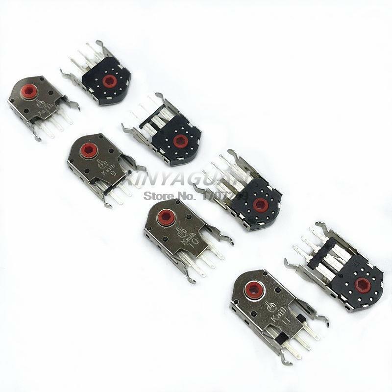 2Pcs Decoder Kailh altamente accurato 5mm ~ 11mm Red Core Rotary Mouse Scroll Wheel Encoder 1.74mm foro per PC Mouse alps encoder