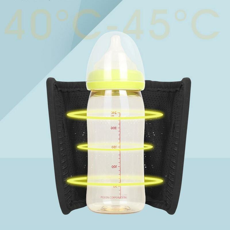 Bolso caliente con USB, artefacto portátil inteligente de leche caliente con temperatura constante, calentador de leche ajustable para viaje de bebé
