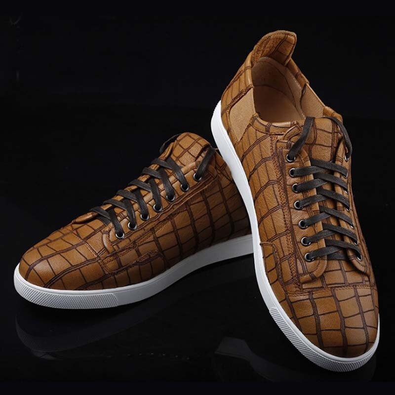 Ourui – chaussures en cuir véritable pour homme, souliers de loisirs, plates et simples, personnalisées, nouvelle collection