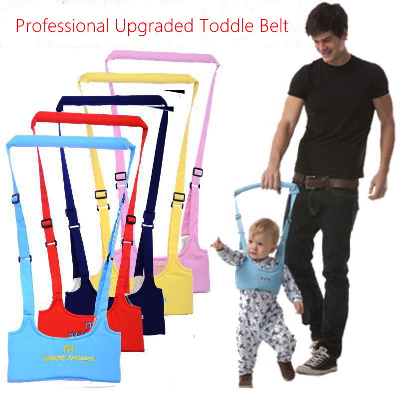 Cinturón de seguridad mejorado para bebé profesional, arnés y correa de algodón portátil para caminar, andador de bebé, carga de 30kg