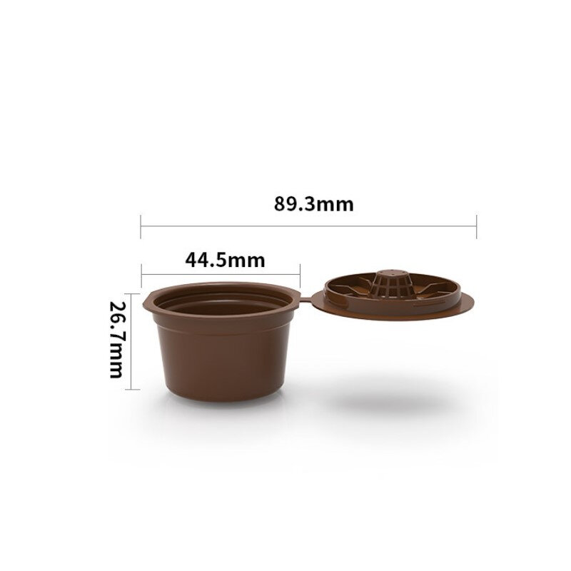 3 pz/6 pz macchina da caffè riutilizzabile 8g capacità capsula tazza di caffè filtro per Caffitaly Capsule macchina da caffè filtri da caffè