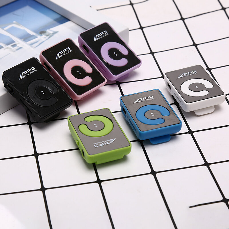 1PC Tragbare Mini Clip Blume Muster MP3 Player Musik Media Unterstützung Micro TF Karte Heißer verkauf