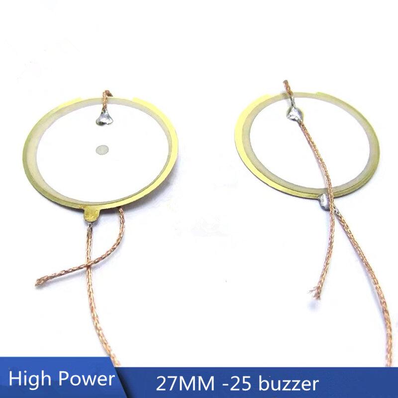 2 Stks/partij 27Mm-25/21.5 Piëzo Keramische Dubbelzijdig Buzzer Ultrasone Piezo Keramische High Power Buzzers