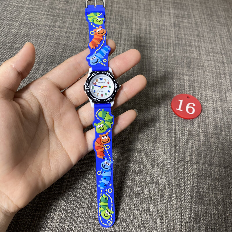 Relógio de pulso infantil presente de natal, relógio de quartzo com pulseira de desenho animado fofo para meninos e meninas relógios esportivos para bebês 2021