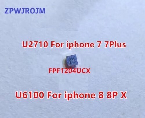 10 قطعة/الوحدة U6100 FPF1204UCX التبعي باك ic ل فون 8 8 زائد X U6100 ، 7 7P U2710