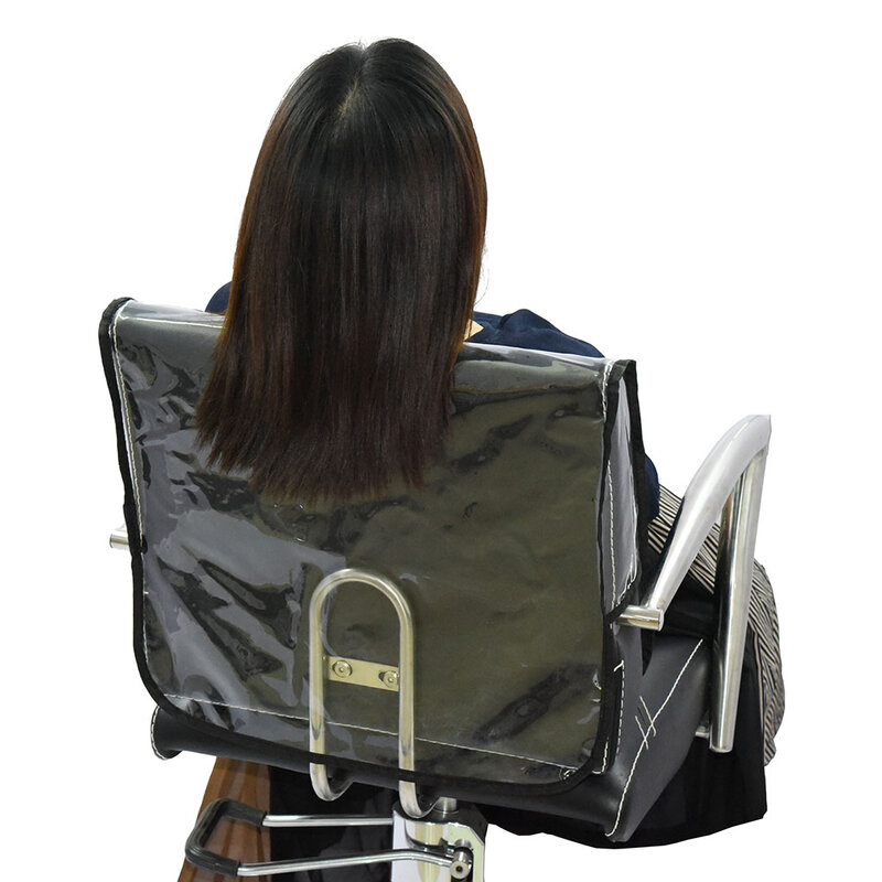 Profissional plástico transparente capas para cadeira de barbeiro, capas protetoras para salão de beleza, cabeleireiro, costas