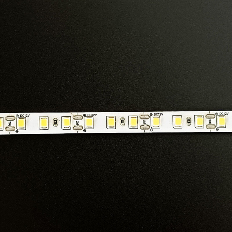 Bande lumineuse LED flexible et découpable, barre de lampe domestique, rouge, bleu glace, vert, jaune, rose, 5m, 600 gible, 2835, DC12V, 24V, 120 gible/m