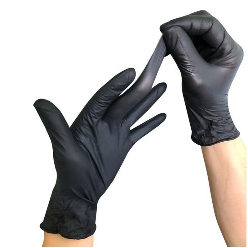 FSUP-guantes de nitrilo desechables, manoplas de seguridad, resistentes al agua, antiestáticas, para trabajo, jardín, tatuaje, belleza, mecánico, 50 unids/lote