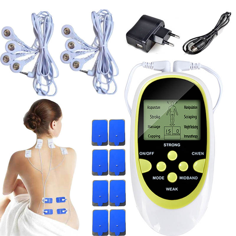 Massaggiatore elettrico per collo stimolatore per la schiena rilassamento completo del corpo terapia muscolare massaggiatore cintura per massaggio decine elettrostimolatore per agopuntura