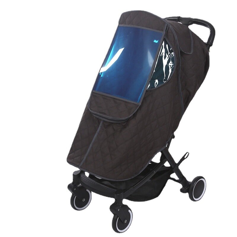 Зимний дождевик для детской коляски, утолщенный теплый ветрозащитный пылезащитный дождевик для детской уличной коляски, Защитный Водонепроницаемый Чехол