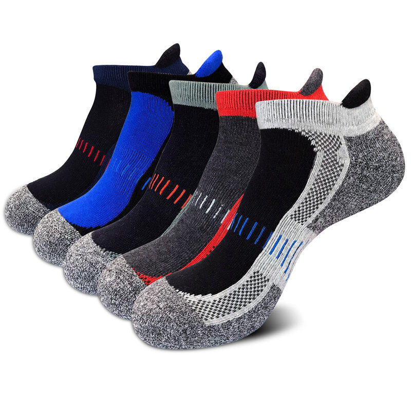 FashionSport-calcetines tobilleros de algodón para hombre y mujer, medias coloridas antideslizantes, transpirables, para exteriores, baloncesto, bicicleta y correr