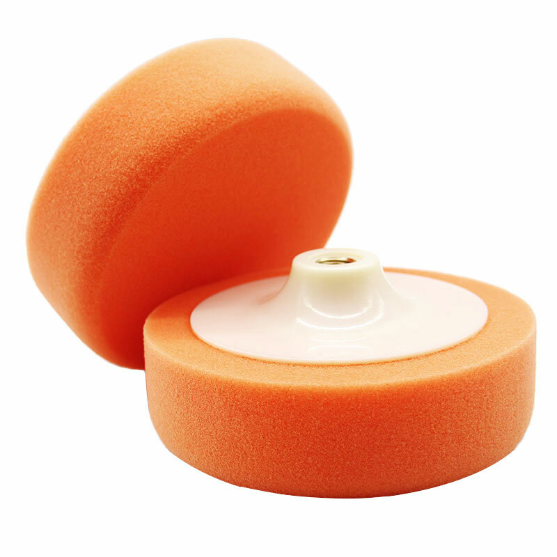 1 Uds. 150mm esponjas para pulir el coche esponja pulido almohadilla de encerado rueda para pulidor de coche juego de almohadillas naranja limpiador de coche caliente