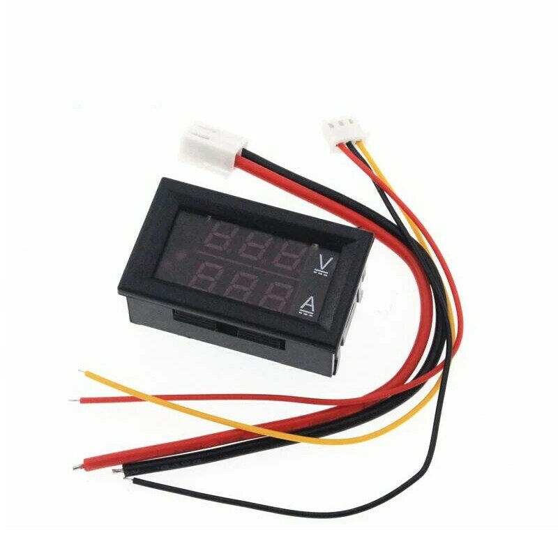 Mini amperometro voltmetro digitale DC 0-100V1A 10A 50A 100A LED DC doppio display corrente digitale e voltmetro misuratore digitale