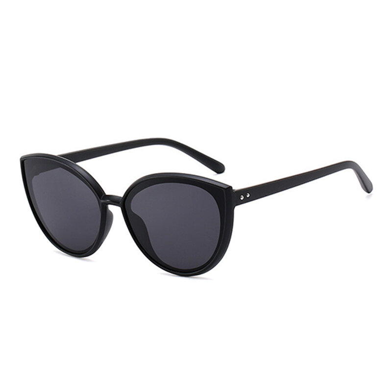 Gafas de sol con forma de ojo de gato para hombre y mujer, lentes de sol con espejo de gran tamaño, de alta calidad, para fiesta y compras
