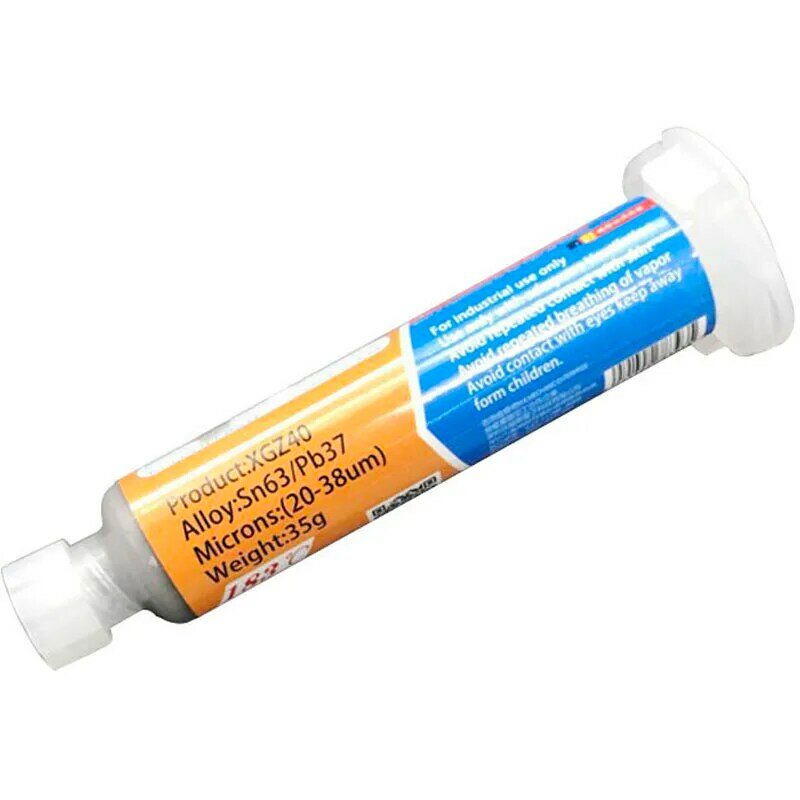 1pc Xg-z40 Solder Paste Flux  10cc Needle Shaped Sn63/Pb37 25-45um Syringe to Mobile Phone Repair Computer Services Industry