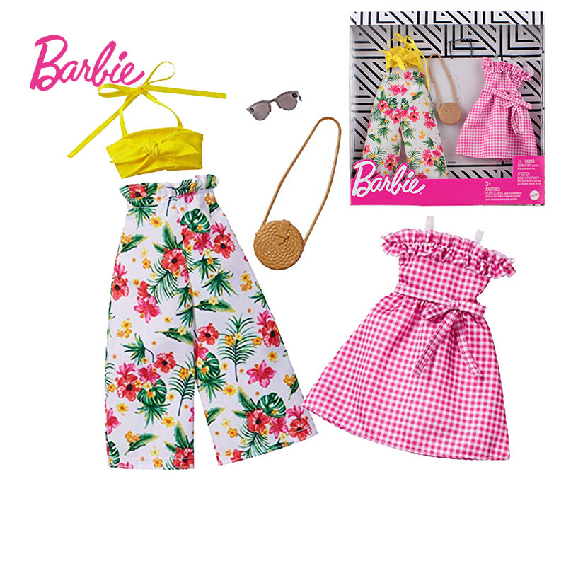 Accesorios originales para muñeca Barbie, ropa para muñeca, juguetes para bebé, zapatos para niñas Barbie, vestido para ropa para vestir muñecas, collar con bolsa