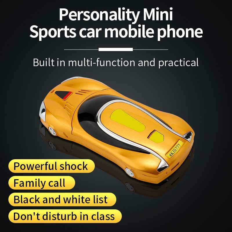 Mini Auto Mobiele Telefoon Gsm Grote Toetsenbord MP3 Speed Dial Recorder Sterke Trillingen Rekenmachine Russische Toetsenbord Goedkope Mobiele Telefoons