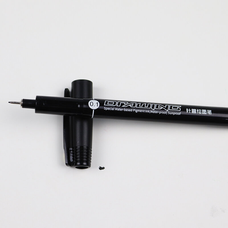 รู้ 8 + 1 pcs เข็มปากกาชุดเข็มทิปปากกากราฟิก 0.05/0.1/0.2/0.3 /0.4/0.5/0.7/0.8/แปรงการ์ตูน Sketch จังหวะ G-0969T