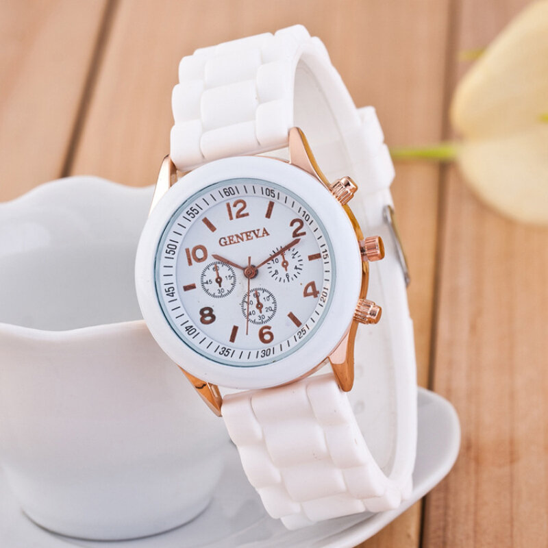 นาฬิกาผู้หญิง2023ใหม่แฟชั่นแบรนด์หรูผู้หญิงสายนาฬิกาซิลิโคนนาฬิกาข้อมือควอตซ์สำหรับหญิง Relogio Feminino Zegarki