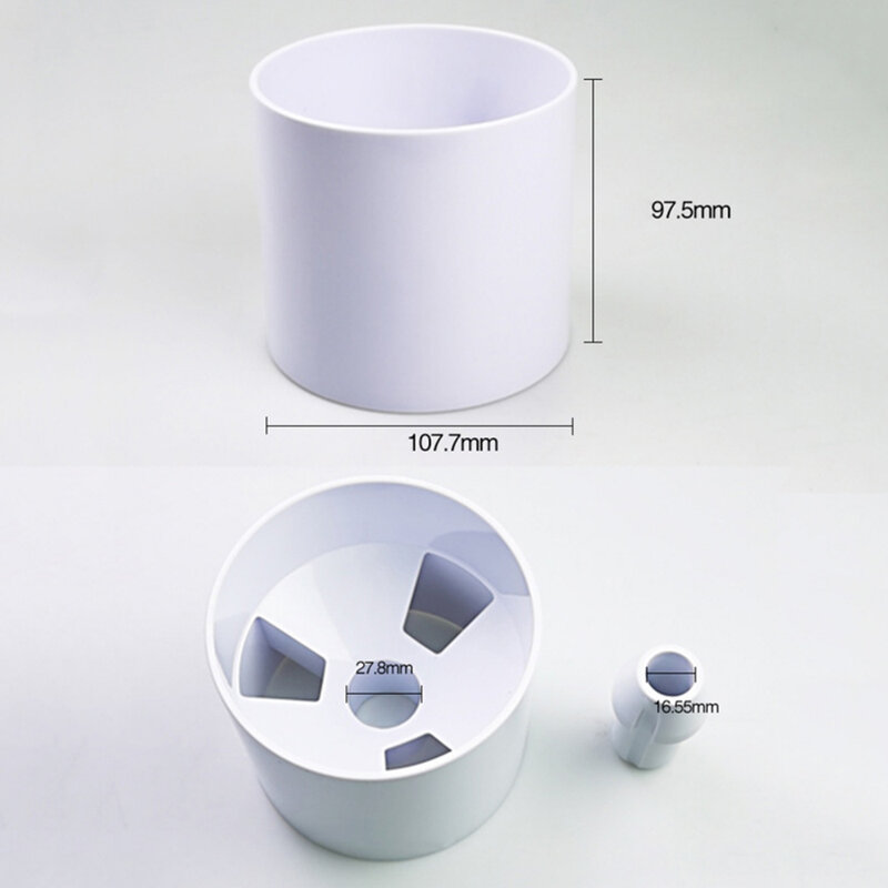 1Pcsกรีนกอล์ฟถ้วย-Brightพลาสติกสีขาวถ้วยแหวนกอล์ฟกลางแจ้งการฝึกอบรมอุปกรณ์