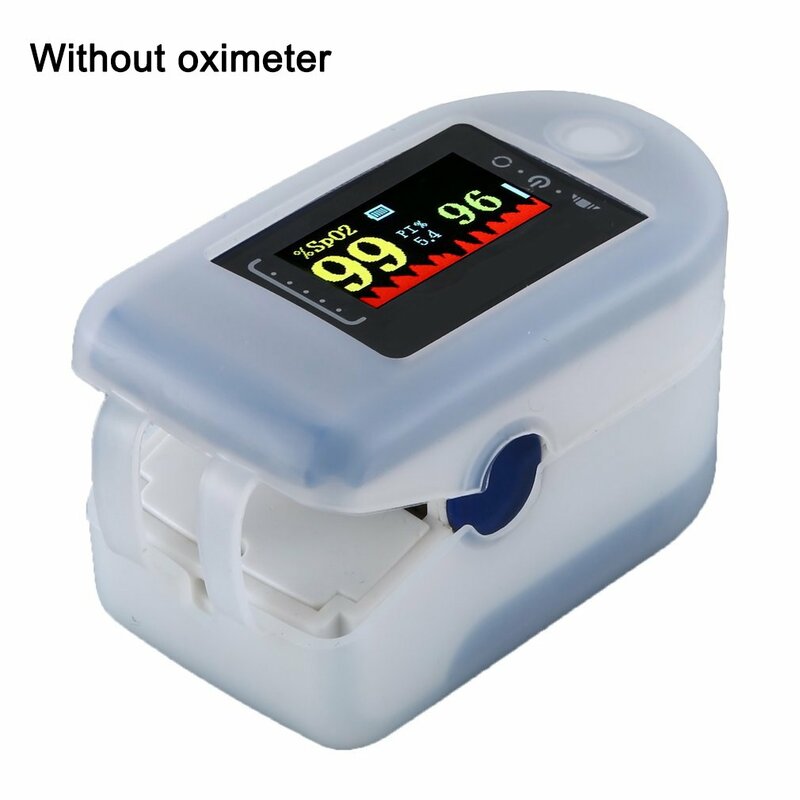 Oximeter ซิลิโคนคลิป Oximeter กรณีป้องกันแบบพกพา Pulse Oximeter ซิลิโคนป้องกันกรณี