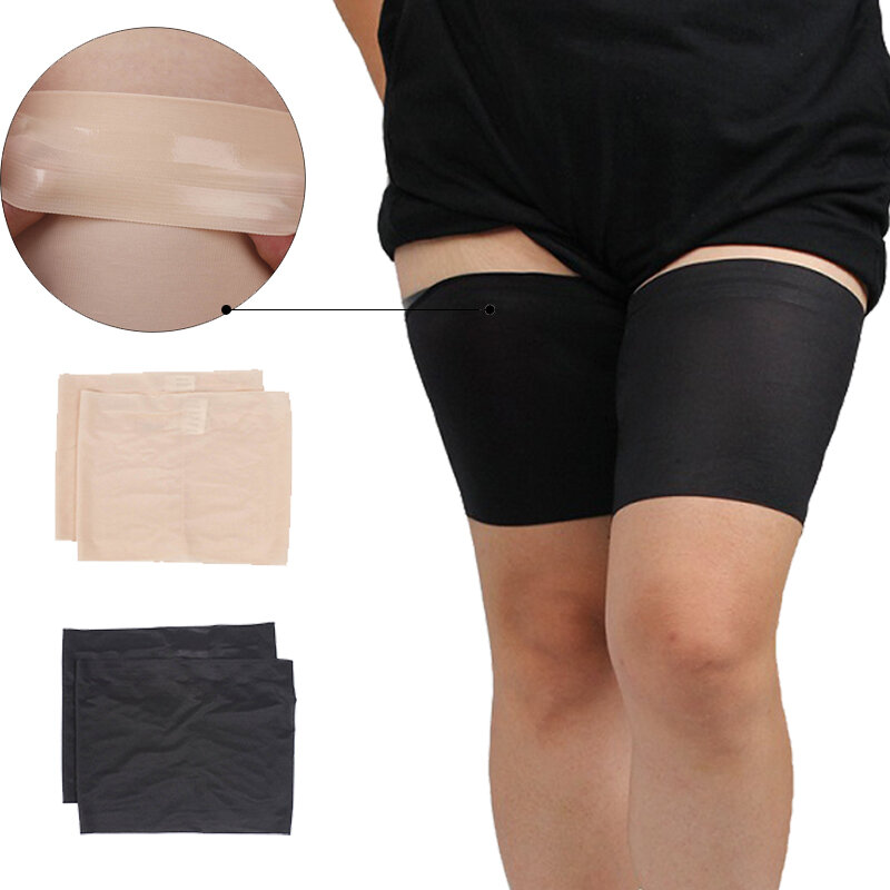 1 Pair Anti Chafing Thigh Band Women High Elastic Silica Gel Anti-friction Protection Thigh Bands Leg Warmers Women Been Warmers