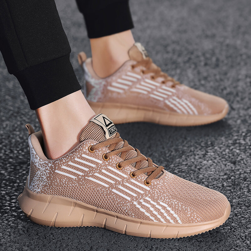 Damyuan oddychające buty do biegania z grubej podeszwy męskie buty sportowe komfortowe światło trampki modne buty do joggingu