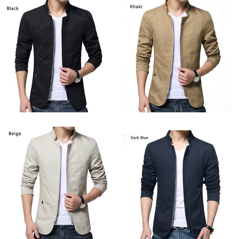 1 Pcs New Men Fashion Casual Loose cotton Jacket Sportswear Bomber Jacket and Coats Plus Size L- 5XL Slim Youth Coat Casual
