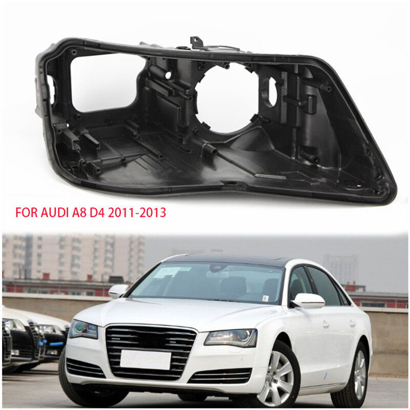 ใหม่ฐานไฟหน้าด้านหน้าไฟติดหน้ารถสำหรับ Audi A8L D4 2011 2012 2013หลอดไฟ