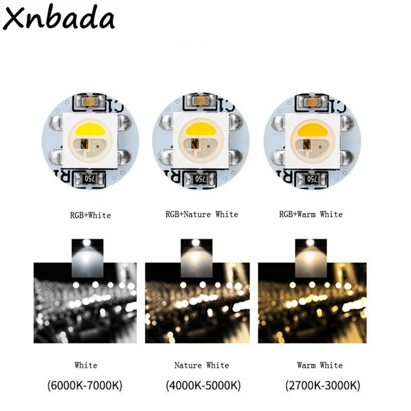Chip LED RGB integrado e placa de dissipador de calor, WS2812B, WS2812, WS2811, IC, SK6812, DC5V, 4 pinos, 5050, 10-500pcs