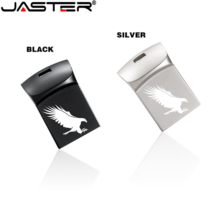 Jaster-mini pendrive de metal, dispositivo de memória com entrada usb, personalizável, para presentear em eventos, 4gb, 8 gb, 16gb, 32gb, 64gb, 128 gb