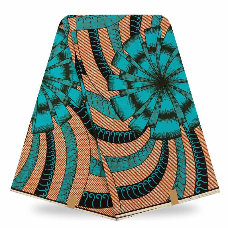 Tissu africain en coton imprimé | Matériel de cire, motif Floral, véritable cire pour femmes, robe de soirée, fabrication artisanale, 1 cour