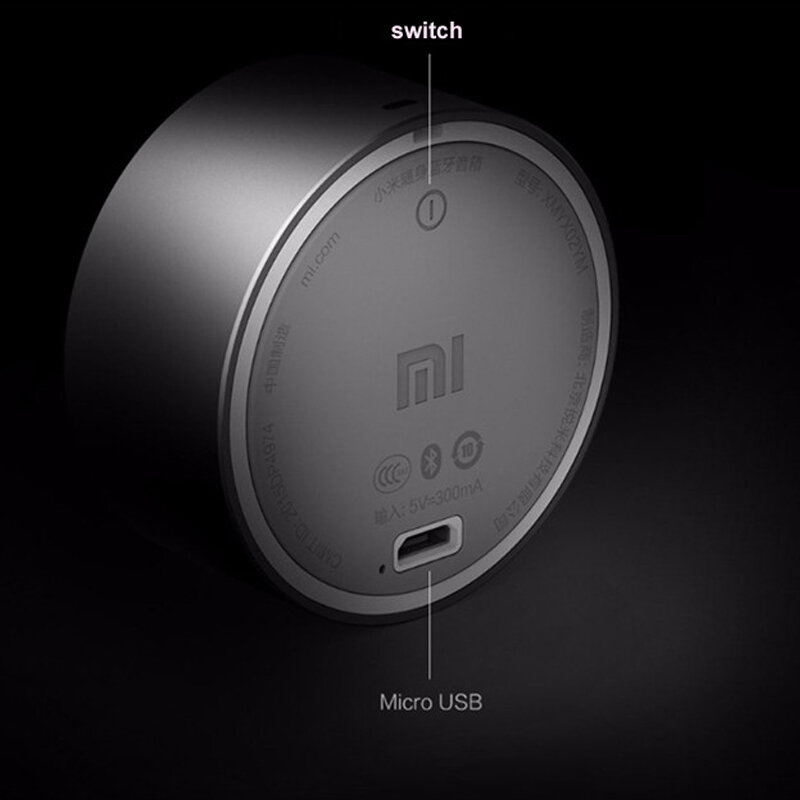 Originale Xiaomi Bluetooth Speaker Aux-in Chiamata in Vivavoce Portatile Stereo Senza Fili Lettore Mp3 Telaio in Alluminio a Mani Libere Altoparlante
