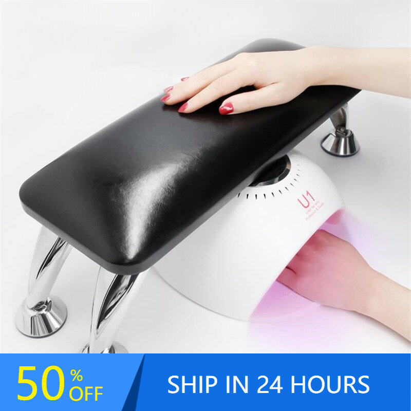 Superior Quality Black Genuine Leather Hand Pillow Rest Manicure Table Hand Cushion Pillow Holder Arm Rests Nail Art Stand 20#