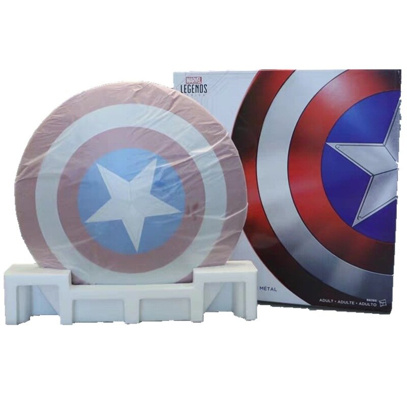 60 CENTIMETRI di trasporto Captain America Shield 1:1 Steve Rogers di Alluminio del Metallo Scudo Film Cosplay Regalo di Halloween/prop