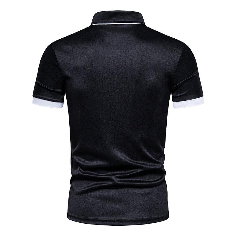 HDDHDHH Brand Print Casual Slim Polo Shirt Panel Men's Top Dress T-Shirt