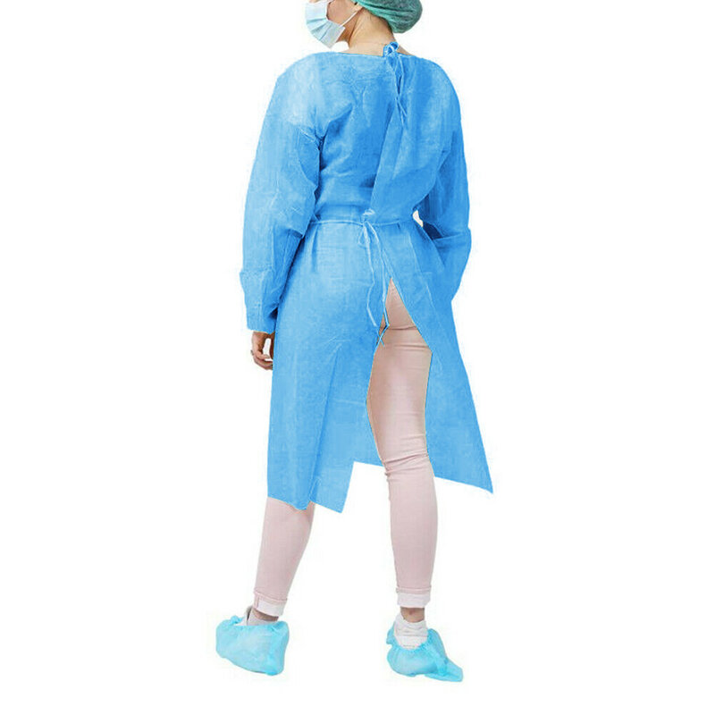 In stock Disposable Protection Gown Dust Spray Suit Siamese Non-woven Dust-proof Anti Splash Clothing Safely Protection Clothes