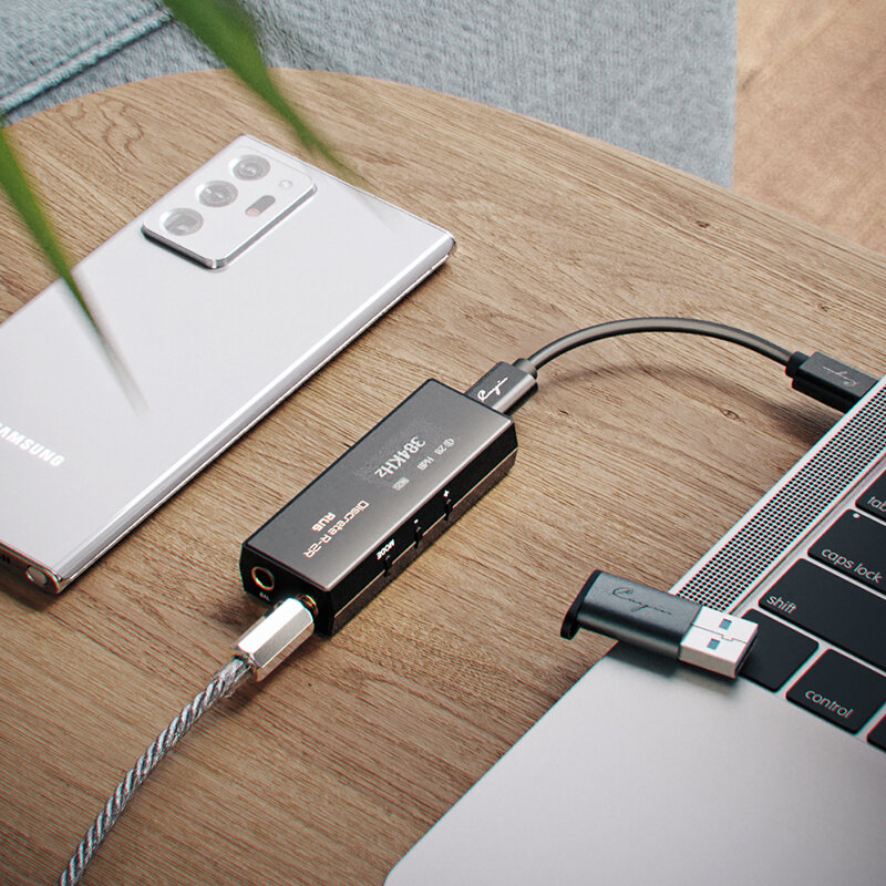 RU6 휴대용 USB DAC 헤드폰 앰프 USB 동글 R2R DAC, 3.5mm 및 4.4mm 헤드폰 출력